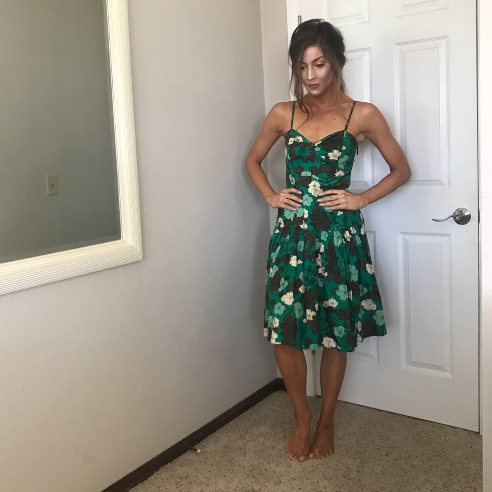 Anthropologie Midi Printed Dress
